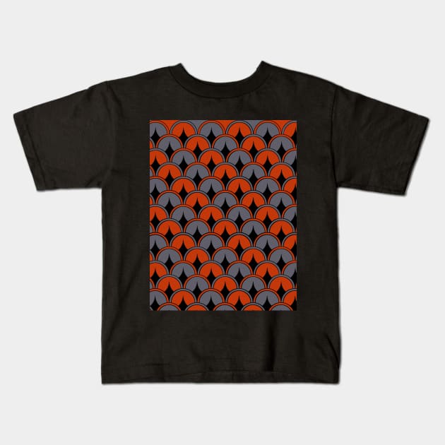 Burdigala Scale Mosaic Kids T-Shirt by Mosaicblues